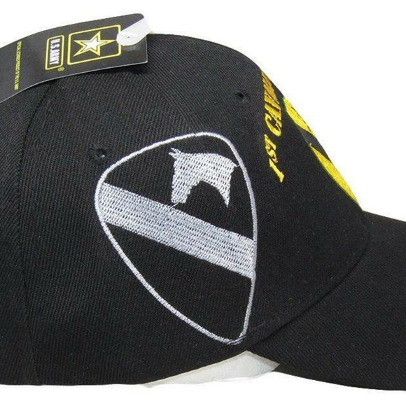 U.S. Army 1st Cavalry Division Hat Shadow Black Em - Picture 4 of 6